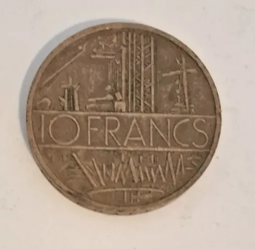 Moeda Antiga 10 Francs 1984