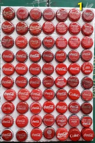 Tampinhas Coca Cola metálicas