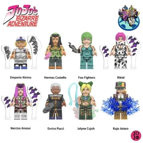 Boneco de  JOJO's bizarre adventure blocos de montar minifigure 