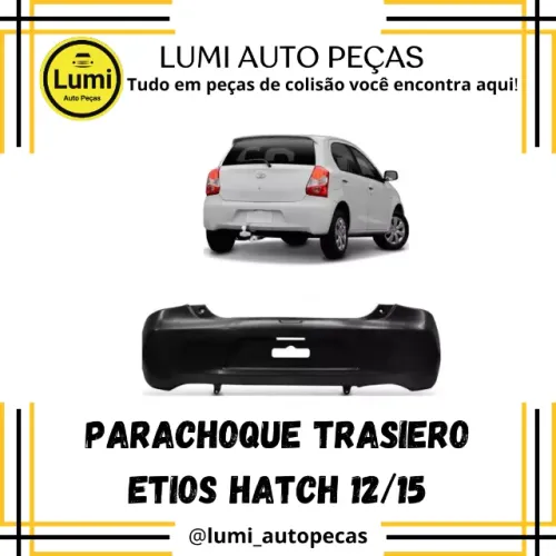 Parachoque Traseiro Etios Hatch 2012/2015 - NOVO