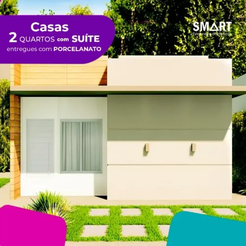 Condomínio Smart Ville Maricá - Casas de 2 quartos com suíte e lazer completo