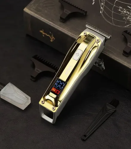 Maquina De Acabamento Vgr/usb Sem Fio%Turbo/Lâmina De Aço carbono /Com Display Digital 