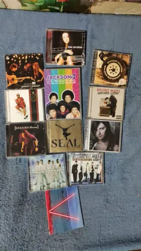 12 cds lote pop backstreet boys sandy e junior bruno mars 
