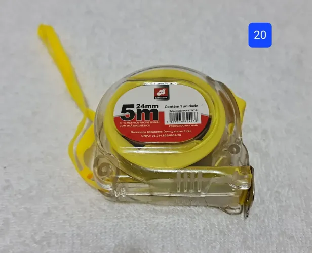Fita métrica profissional de 5 e 10 metros