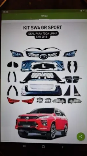 Kit transformação Hillux SW4 2016 pra 2024