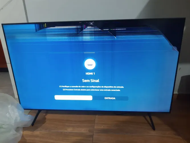 TV Samsung 55" UN55TU7000G para retirada de peças