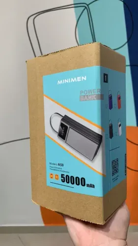 Carregador Portátil A50 50.000mAh - Novo