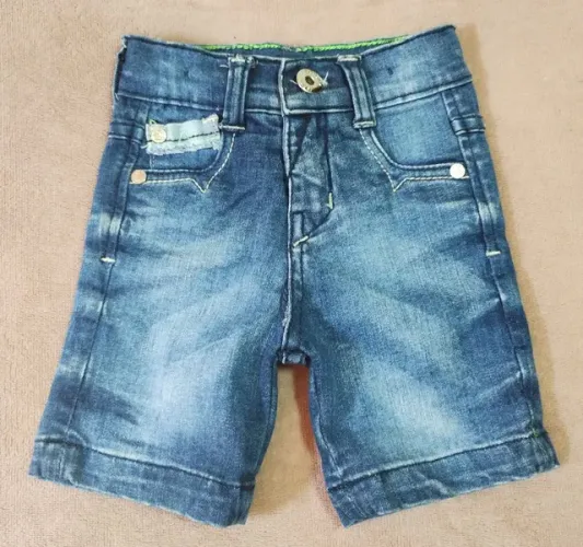 Bermuda jeans infantil masculina