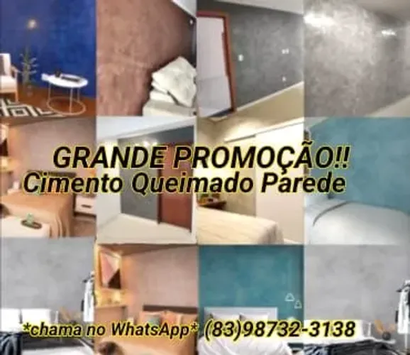 Cimento queimado parede "PROMOÇÃO"