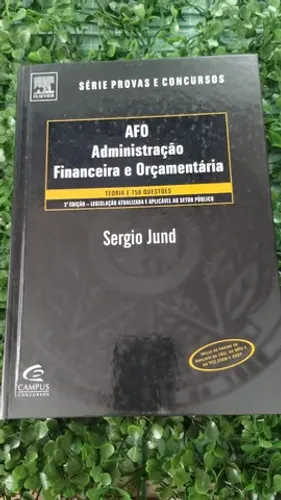 Livro para concurso público AFO administração financeira orçamentária