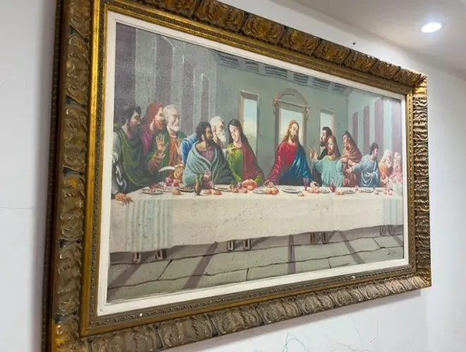 QUADRO SANTA CEIA 1,27cm X 80cm