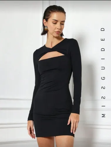 Vestido preto festa shein