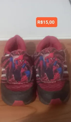 Tênis Infantil Homem Aranha - Tamanho 26