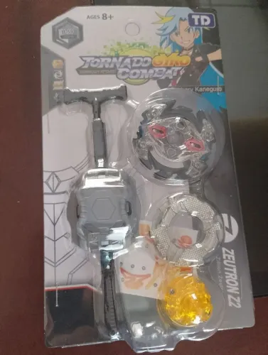 Beyblade com lançador dupla rotação infantil