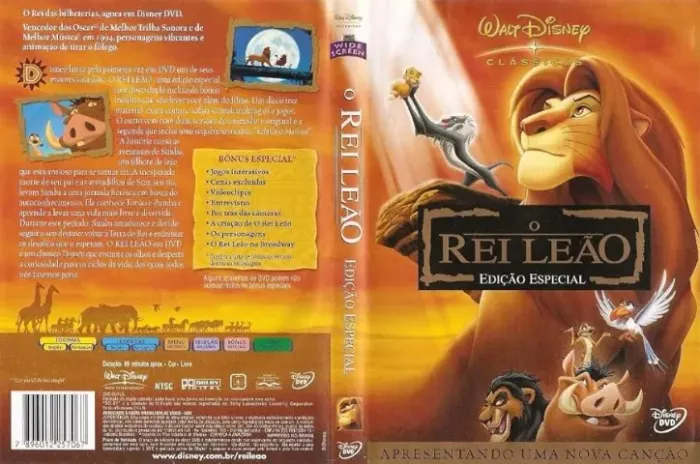 DVD O Rei Leão Edição Especial DVD duplo 