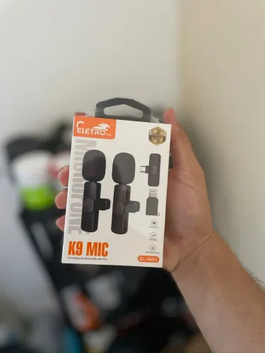 Microfone lapela duplo 