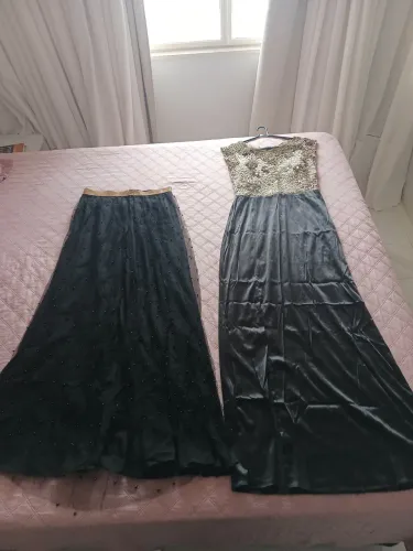 Vestido de formatura Feminino longo com detalhes + Saia longa (M)