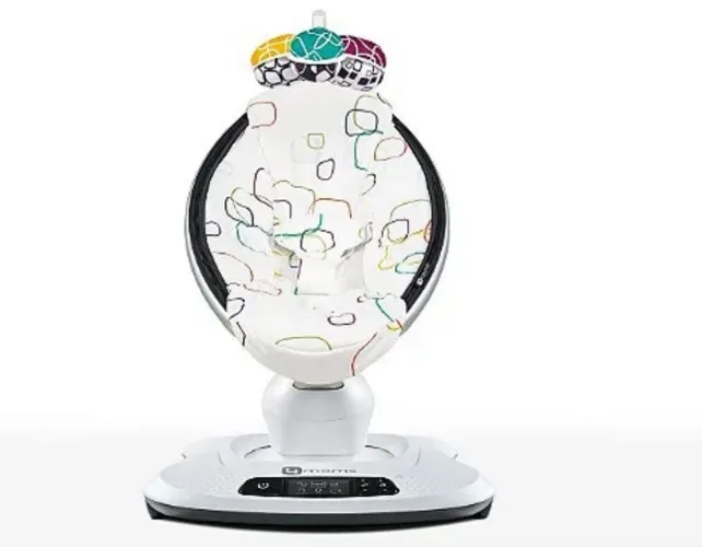 4moms Mamaroo Cadeira Musical de Descanso Infantil 5.0 Wi-Fi Bluetooth Cor Preto