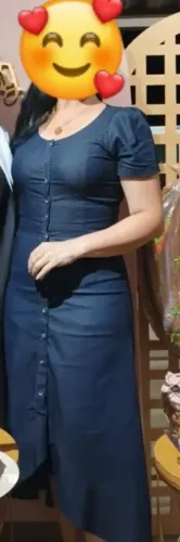 Vestido Jeans Azul com elastano (Usado uma vez)