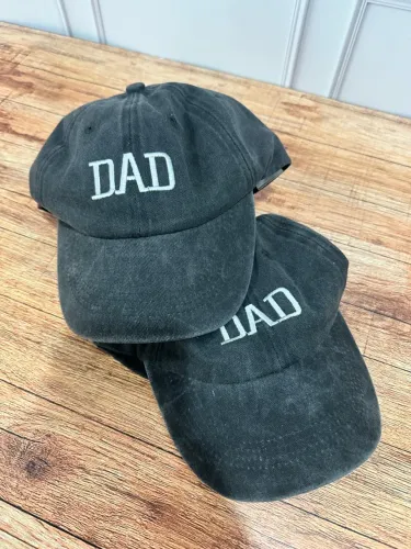Boné DAD estilo desbotado preto 