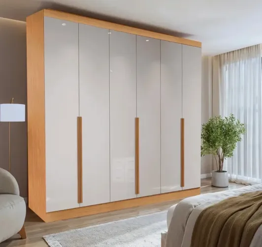 Guarda Roupa 6 Portas 6 Gavetas Bianchi 100%MDF p55
