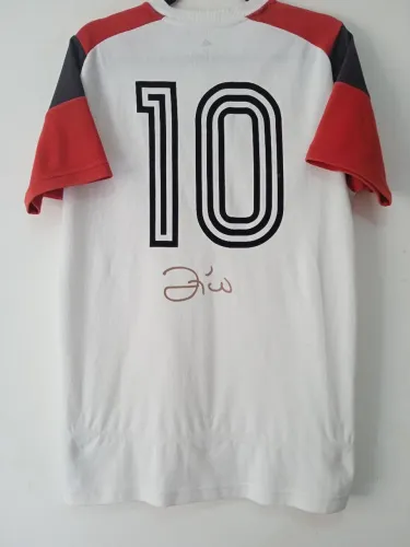 Camisa Flamengo Icon Mundial 1981 #10 Zico Autografada