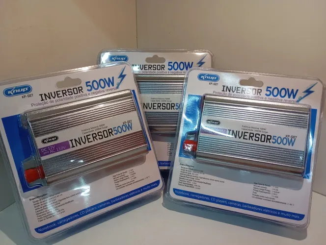 Inversor de Energia 500W Knup KP-507 - 12V para 110V