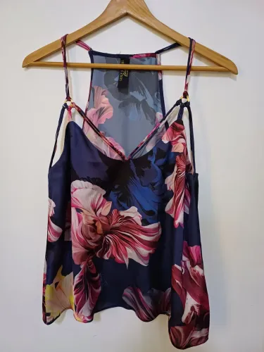 Blusa Alcinha Verão Floral Lança Perfume