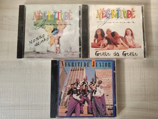 Kit 3 Cd Negritude Junior Nosso Ninho Gente Da Gente Natural (Usado)