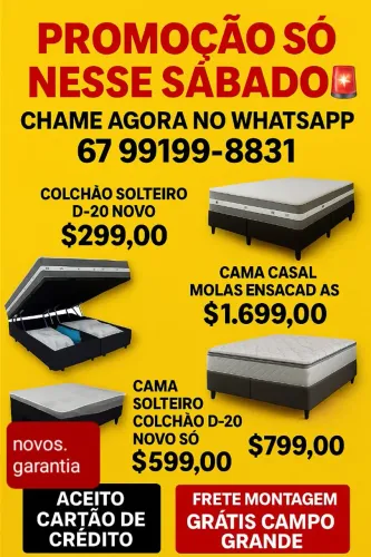 Oferta colchões novo a partir $300.00 entrega promoção