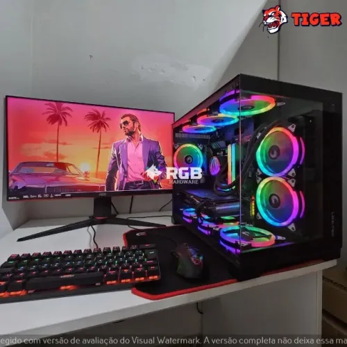 Pc Gamer Novo Completo - Ryzen 7 5700X3D + RX 6750 XT 12GB + RAM 32GB + SSD M.2 NVMe 1TB