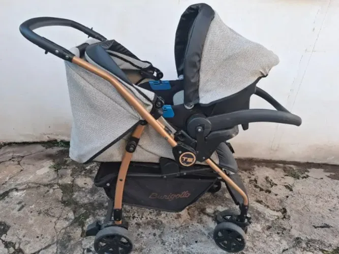 Carrinho de Bebe + Bebe Conforto Burigotto (usado)