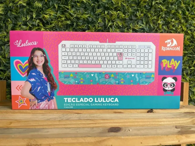 Teclado gamer luluca redragon novo lacrado 