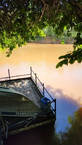 Pesqueiro 2.000m², no distrito de Palmeiras com Rio Aquidauana aos fundos!