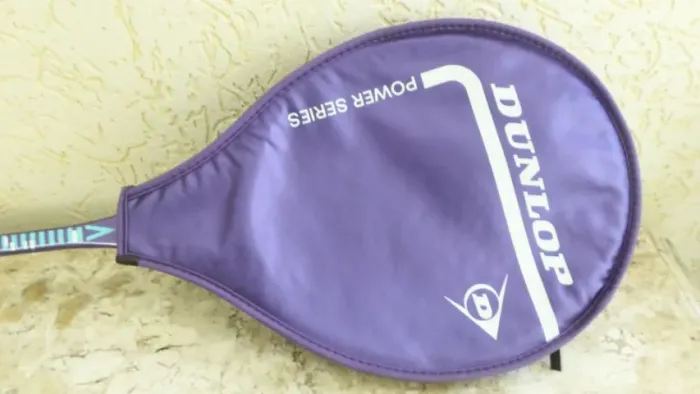 RAQUETE DE SQUASH DUNLOP- POWER SERIES COR LILAS- PESO- LEVE