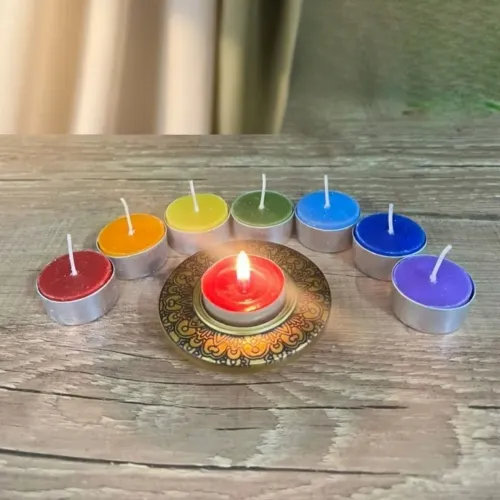 Vela aromática rechaud 7 chakras