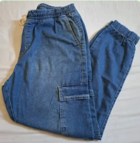 Calça cargo jeans n.42