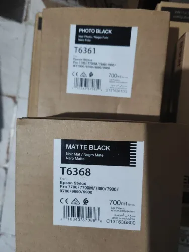 Tinta Epson Matte Black T6368 para Impressoras Pro 7700/7700M/7890/7900/9700/9890/9900