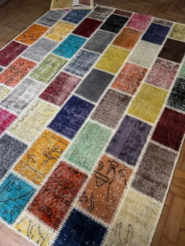 Tapete oriental Patchwork Colorido - 2.00 x 1.60