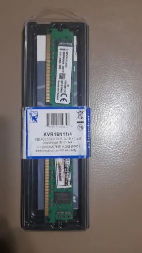 Memória RAM Kingston 4GB DDR3 1600MHz