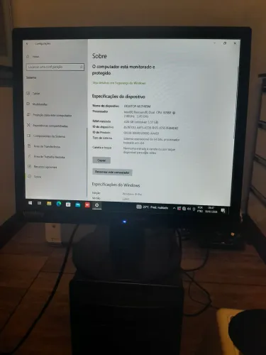 Computador Desktop Intel Pentium Dual Core 4GB RAM e Impressora HP Photosmart