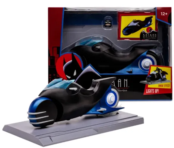 Veículo Batcycle Batman: The Animated Series Mcfarlane Toys
