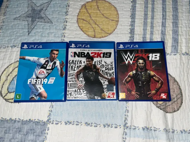 FIFA 19, NBA 2K19, WWE 2K18