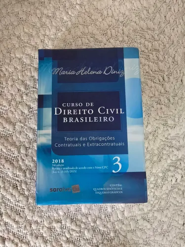 Curso de Direito Civil Brasileiro- volume 3 - autor: Maria Helena Diniz