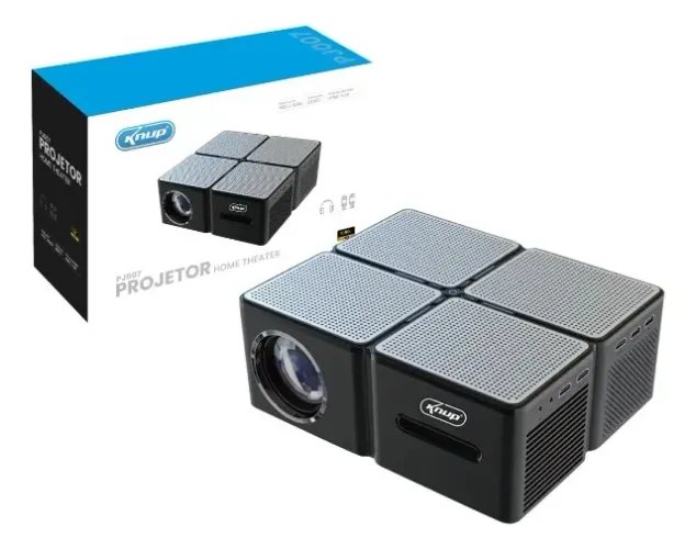 Projetor Datashow 3500 Lumen Espelha Celular Hdmi Knup Pj007