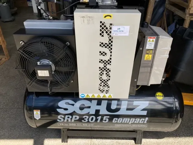 Compressor de Ar Rotativo de Parafuso SRP 3015 Compact III 15HP 9Bar 200L