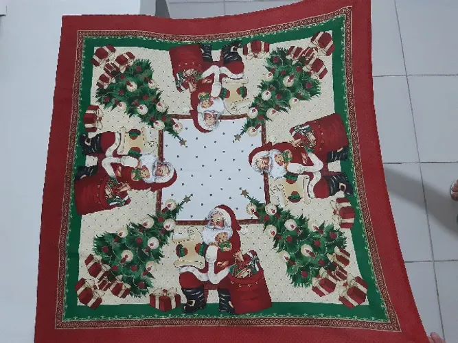 toalha de natal centro de mesa 