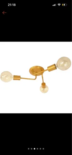 Vendo luminária de teto 3 lâmpadas