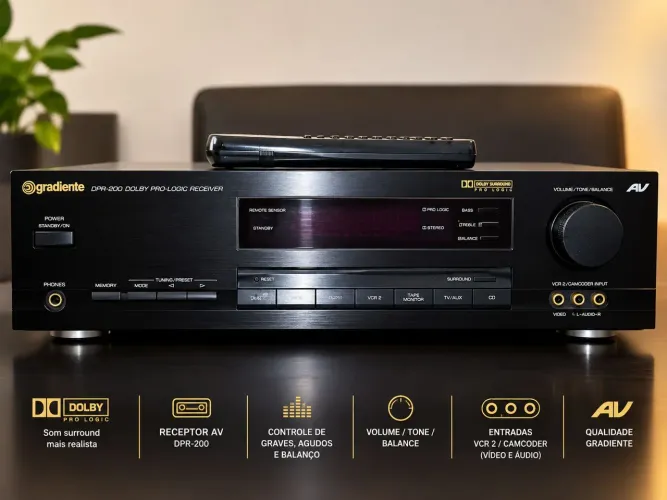 Receiver Gradiente Dpr-200 Dolby Prologic