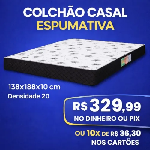 Colchão Casal Espuma Ativa NOVO